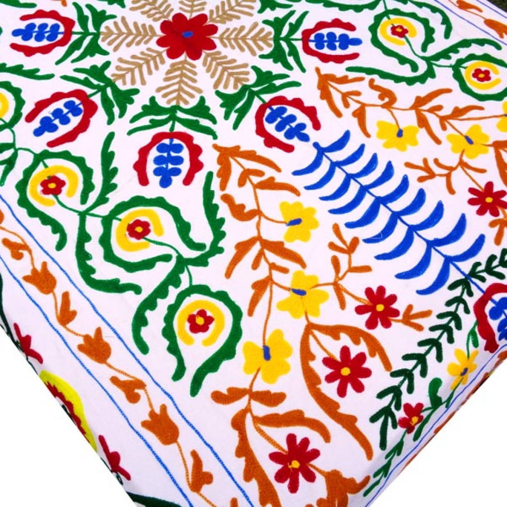 HANDMADE EMBROIDARY WORK COTTON SUZANI BEDCOVER