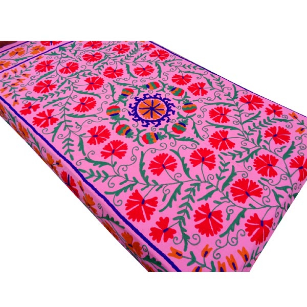 HANDMADE EMBROIDARY WORK COTTON SUZANI BEDCOVER