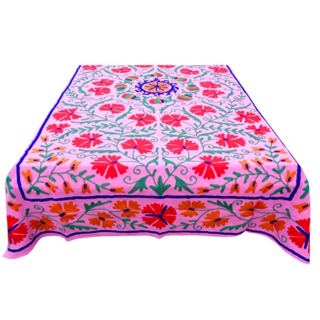 HANDMADE EMBROIDARY WORK COTTON SUZANI BEDCOVER
