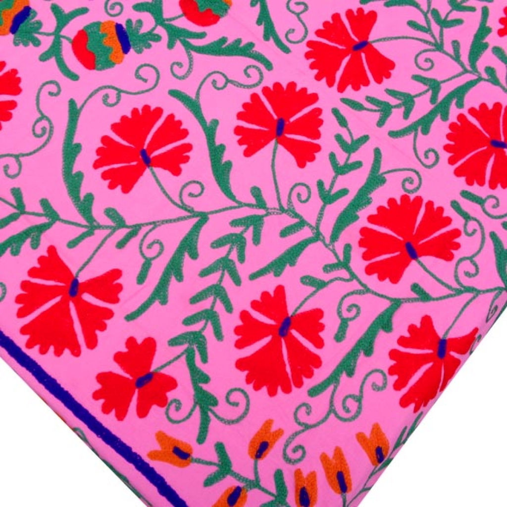HANDMADE EMBROIDARY WORK COTTON SUZANI BEDCOVER