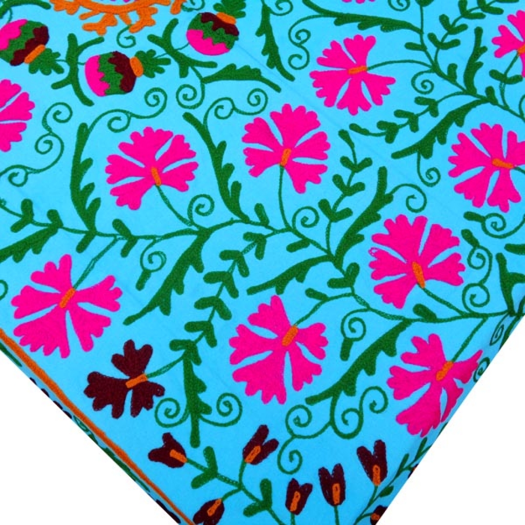 HANDMADE EMBROIDARY WORK COTTON SUZANI BEDCOVER