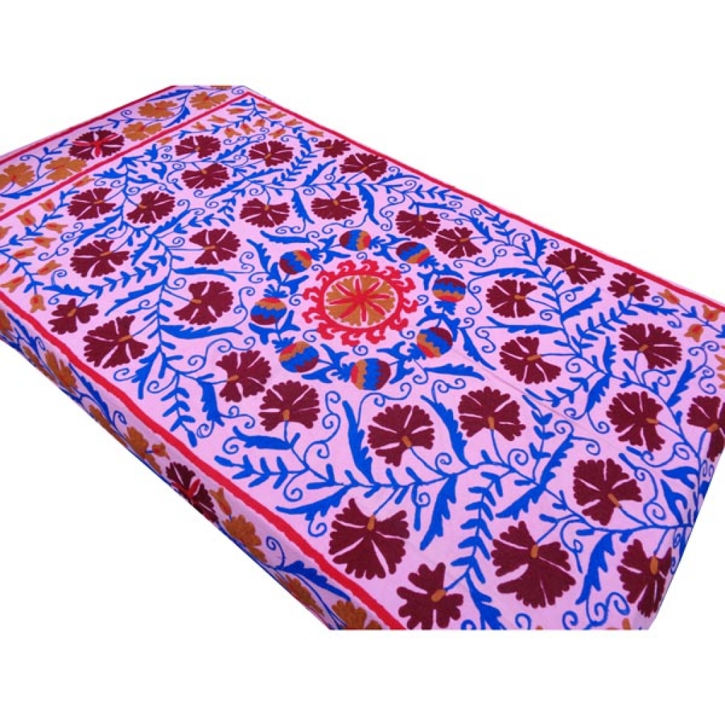 HANDMADE EMBROIDARY WORK COTTON SUZANI BEDCOVER