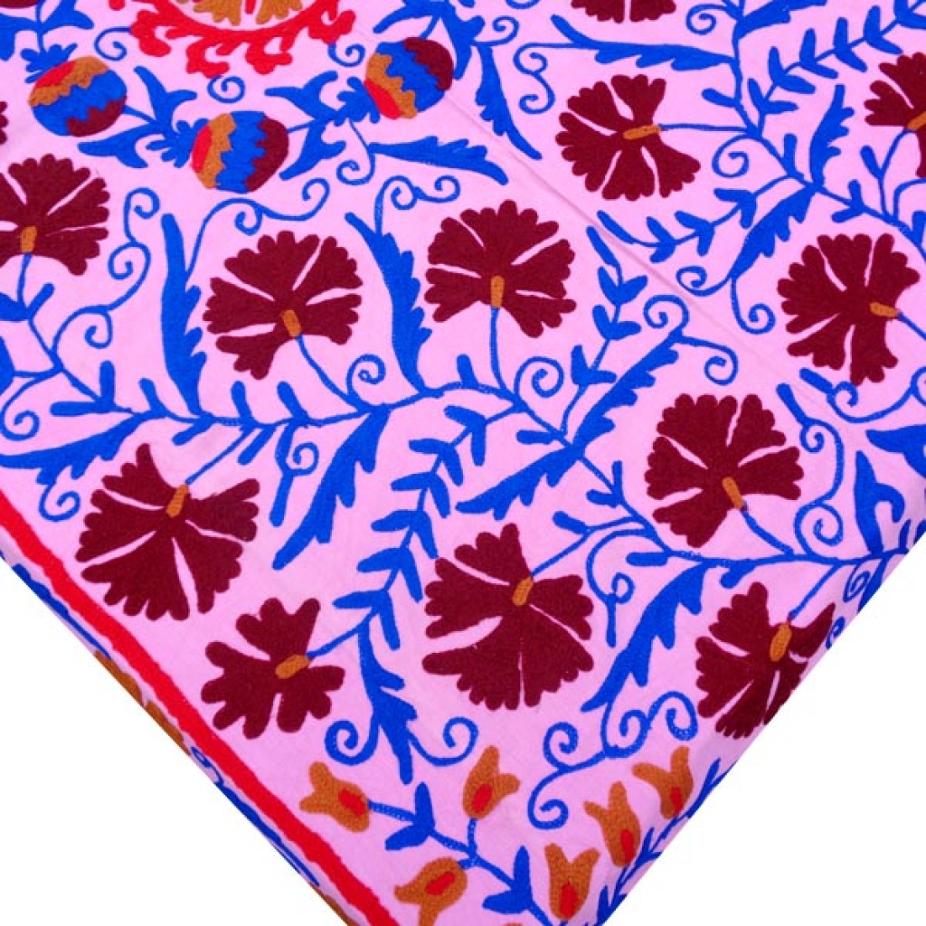 HANDMADE EMBROIDARY WORK COTTON SUZANI BEDCOVER