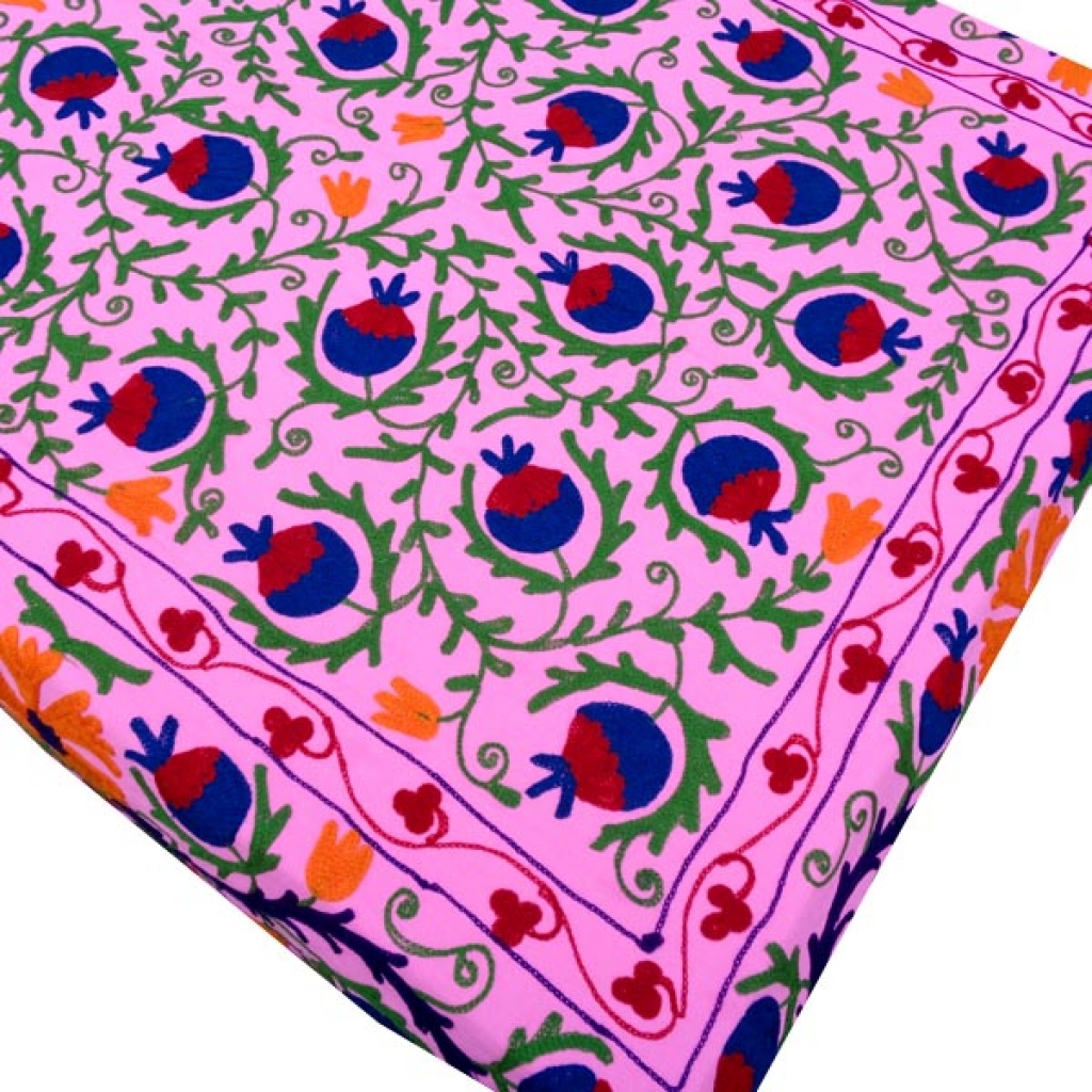 HANDMADE EMBROIDARY WORK COTTON SUZANI BEDCOVER
