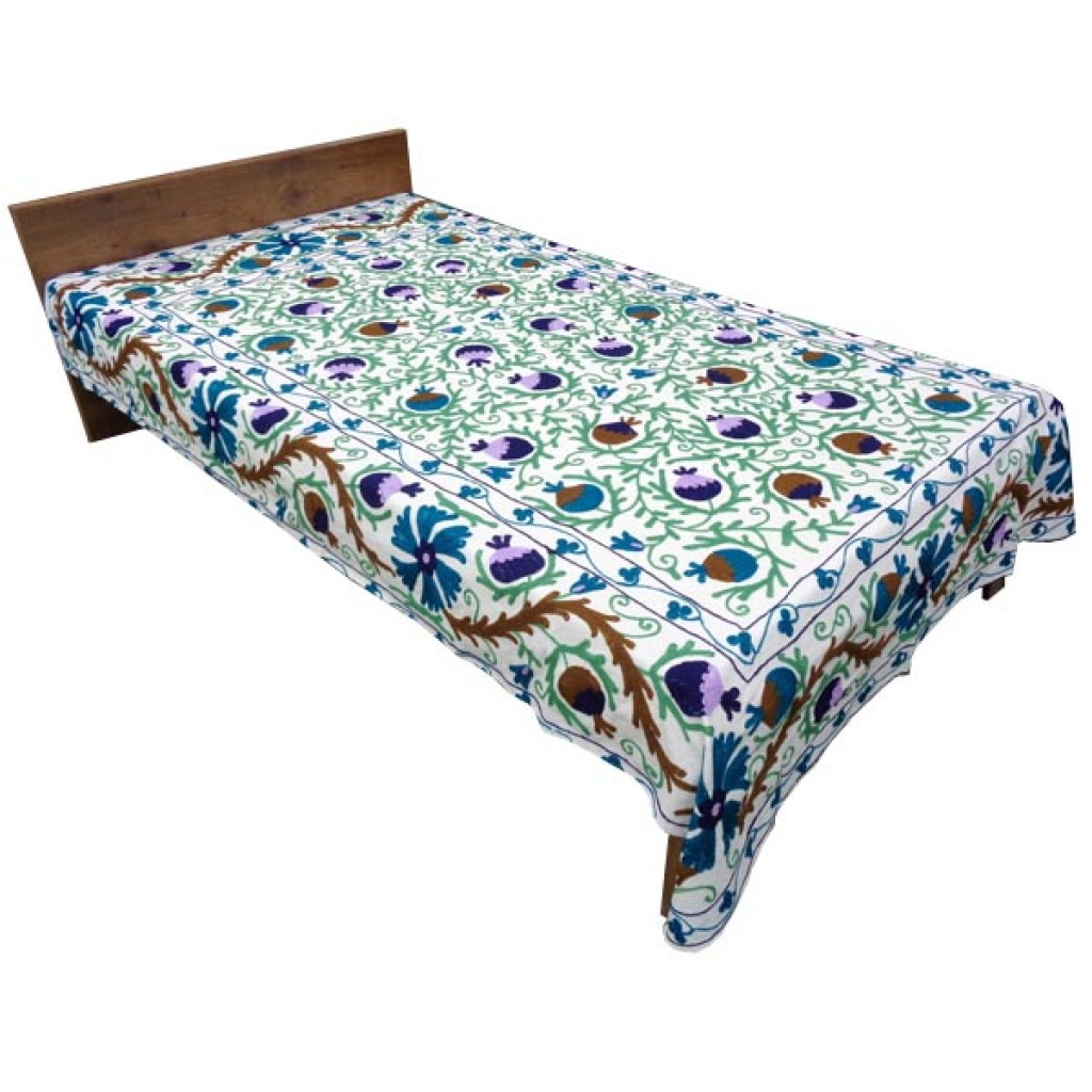 HANDMADE EMBROIDARY WORK COTTON SUZANI BEDCOVER