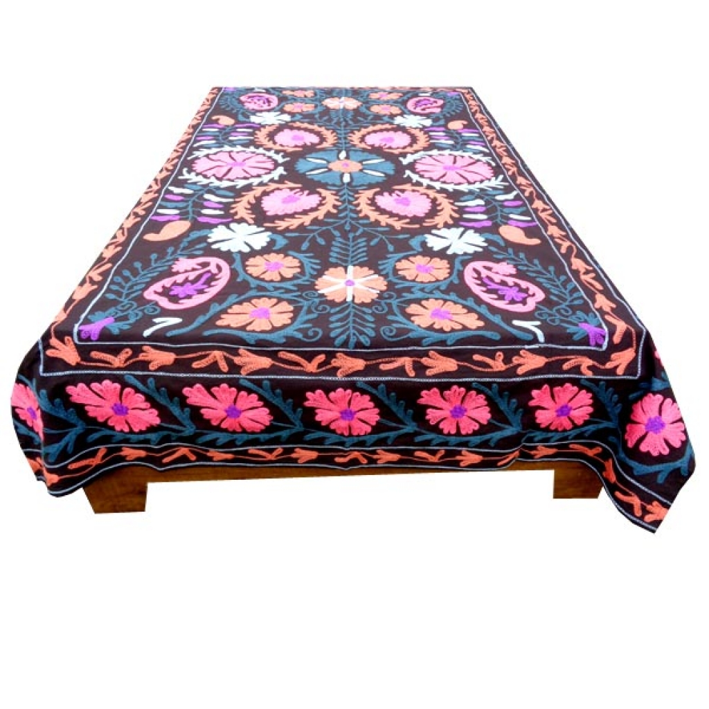 HANDMADE EMBROIDARY WORK COTTON SUZANI BEDCOVER