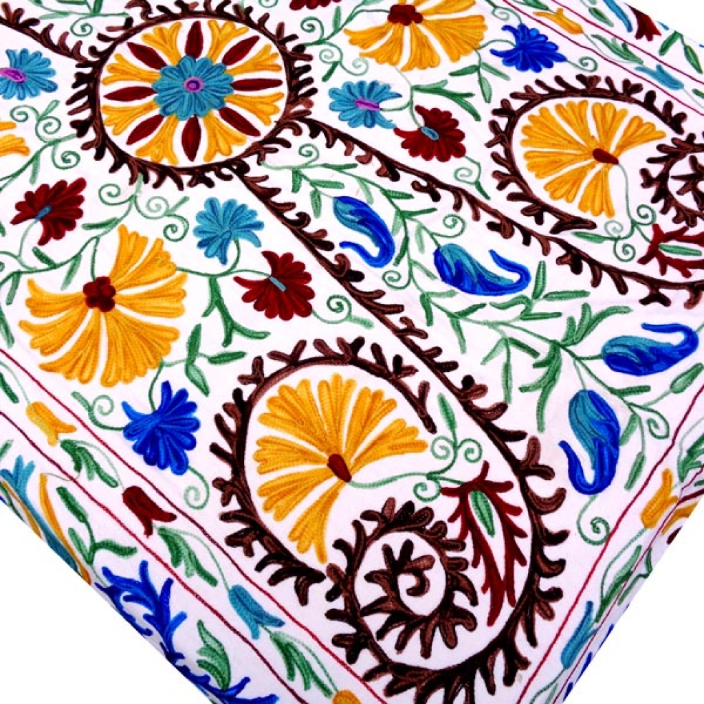 HANDMADE EMBROIDARY WORK COTTON SUZANI BEDCOVER