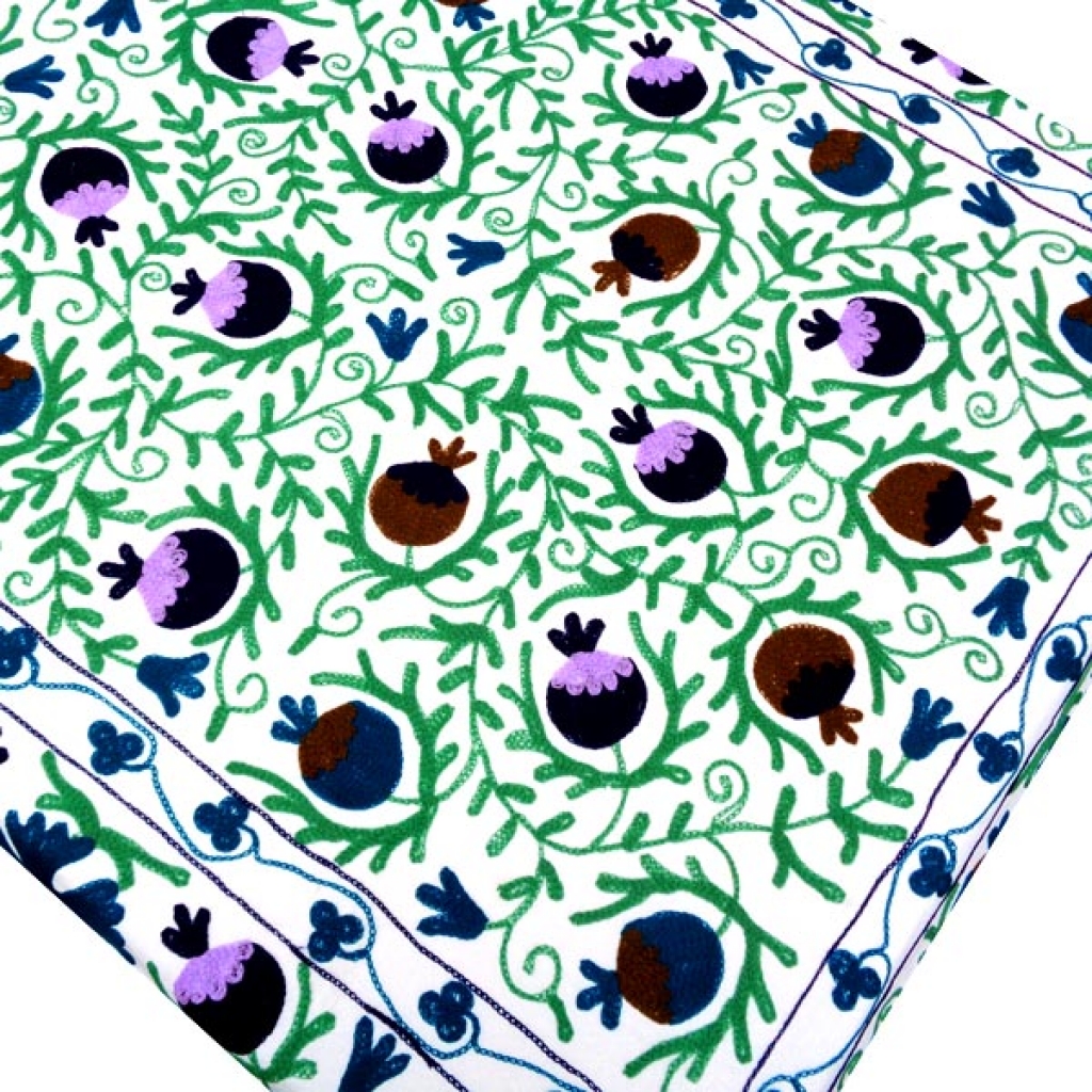 HANDMADE EMBROIDARY WORK COTTON SUZANI BEDCOVER