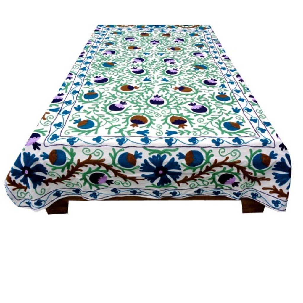 HANDMADE EMBROIDARY WORK COTTON SUZANI BEDCOVER