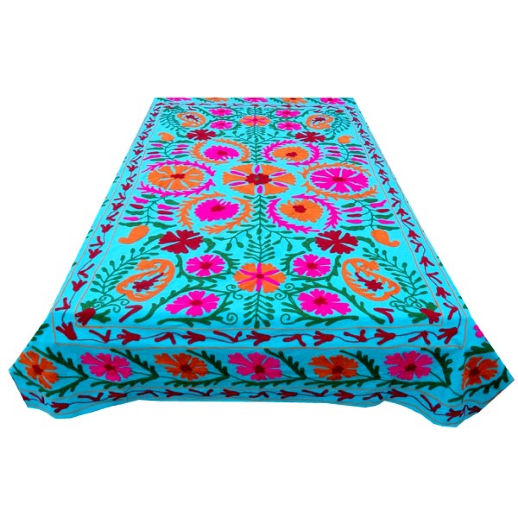 HANDMADE EMBROIDARY WORK COTTON SUZANI BEDCOVER