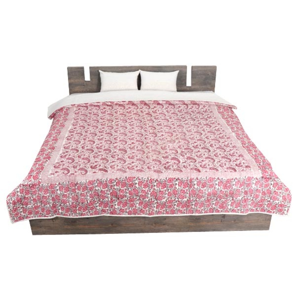 HANDMADE INDIAN PURE COTTON DESIGNER QUILTED