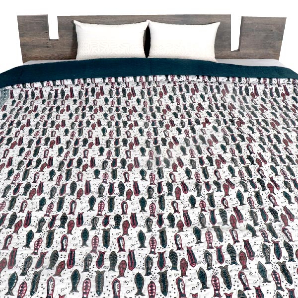 HANDMADE INDIAN PURE COTTON DESIGNER QUILTED
