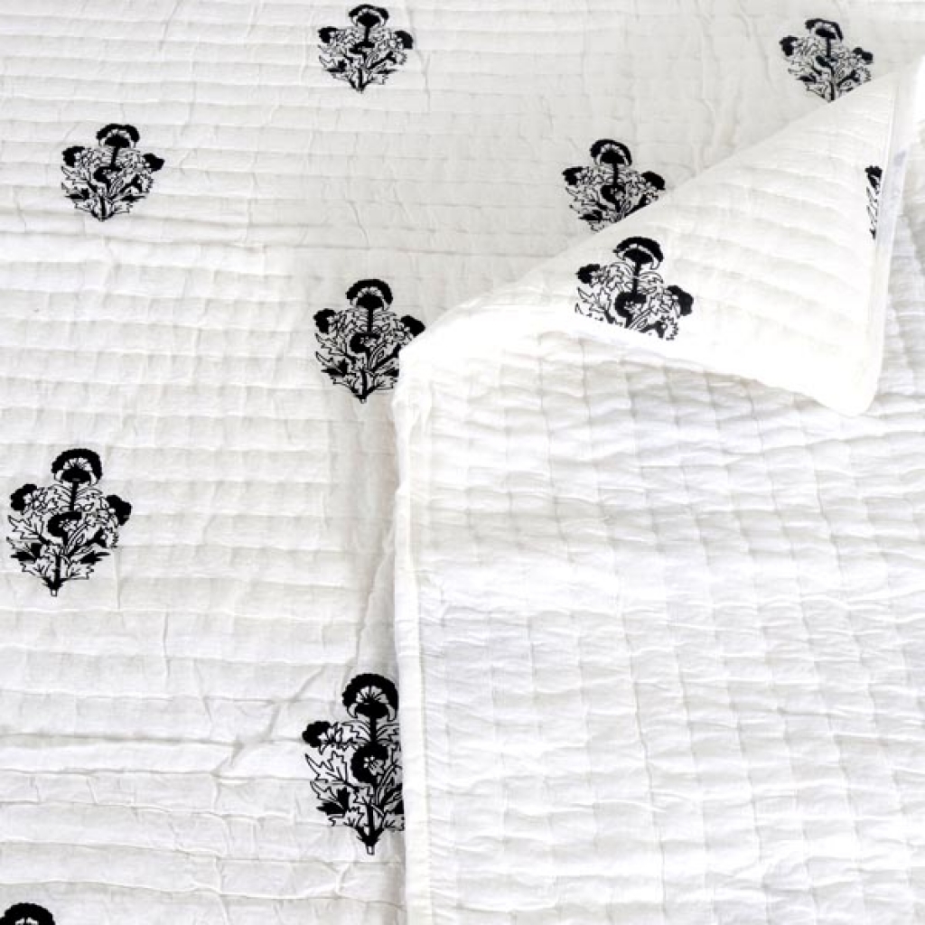 HANDMADE INDIAN PURE COTTON DESIGNER QUILTED