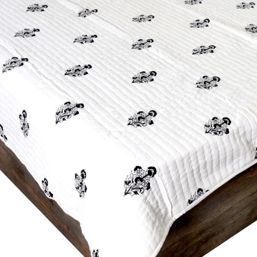 HANDMADE INDIAN PURE COTTON DESIGNER QUILTED