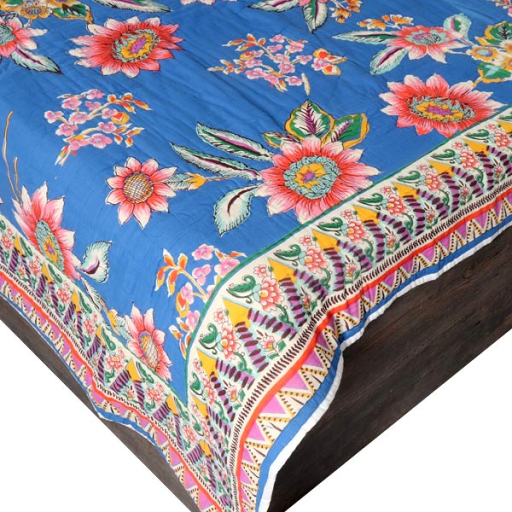 HANDMADE INDIAN PURE COTTON DESIGNER QUILTED