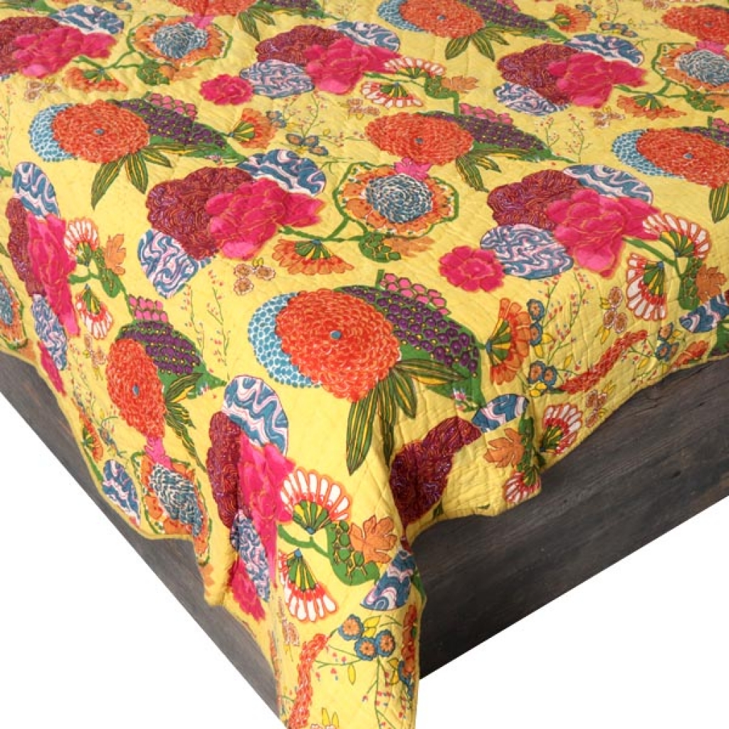 HANDMADE INDIAN PURE COTTON DESIGNER QUILTED