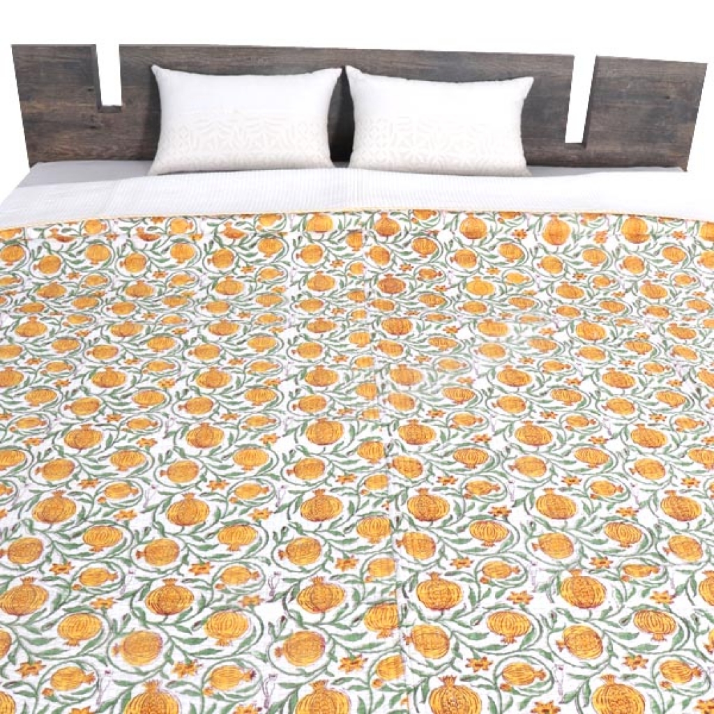 HANDMADE INDIAN PURE COTTON DESIGNER QUILTED