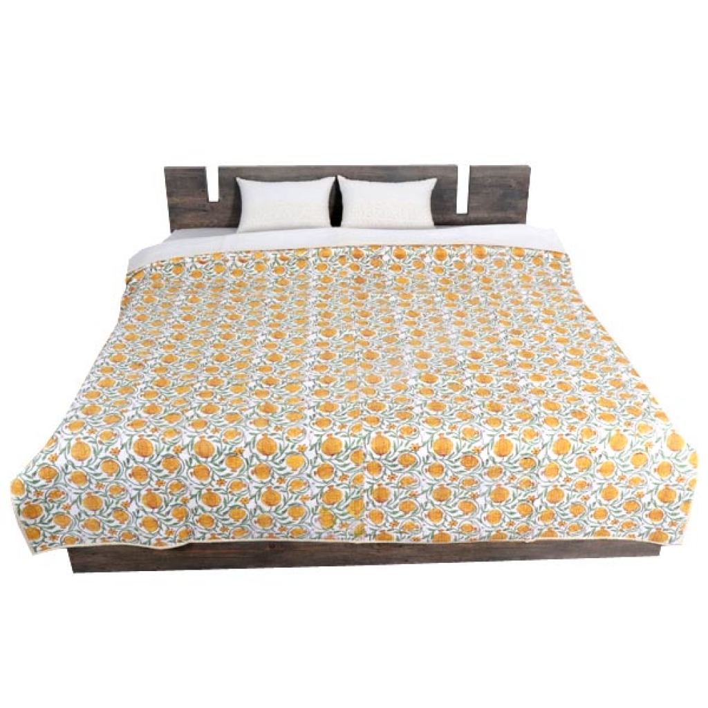 HANDMADE INDIAN PURE COTTON DESIGNER QUILTED