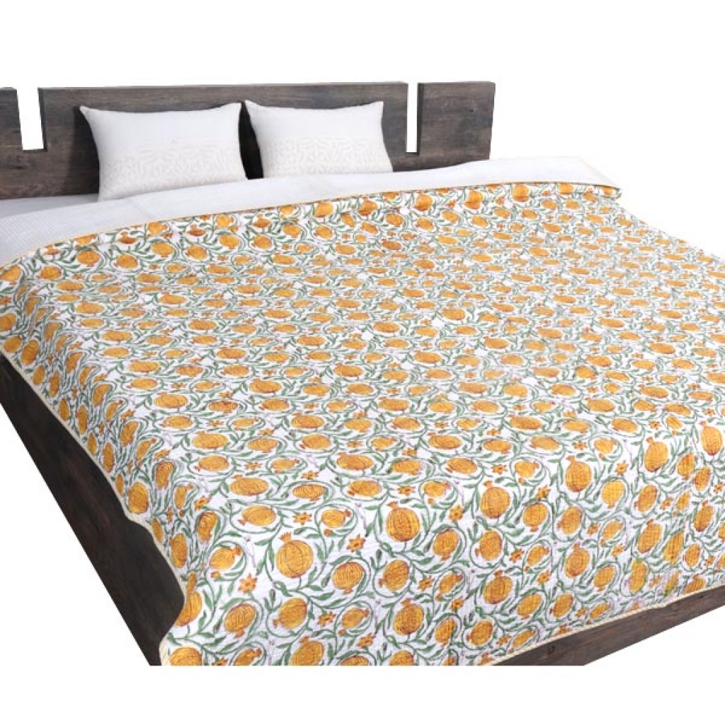 HANDMADE INDIAN PURE COTTON DESIGNER QUILTED