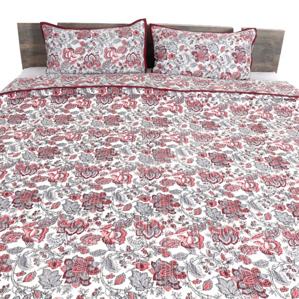 HANDMADE INDIAN PURE COTTON DESIGNER QUILTED