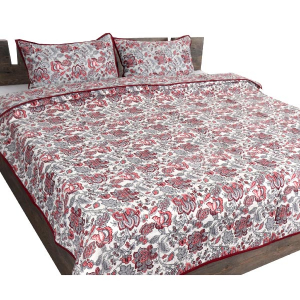 HANDMADE INDIAN PURE COTTON DESIGNER QUILTED