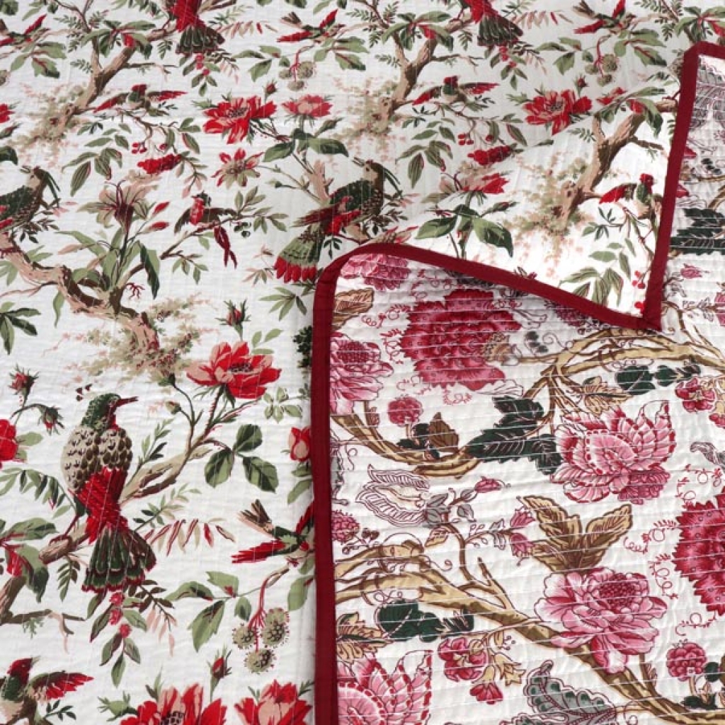 HANDMADE INDIAN PURE COTTON DESIGNER QUILTED