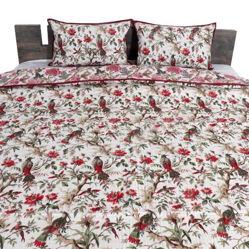 HANDMADE INDIAN PURE COTTON DESIGNER QUILTED