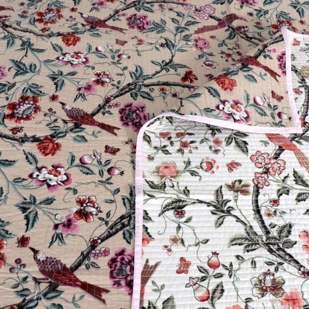 HANDMADE INDIAN PURE COTTON DESIGNER QUILTED