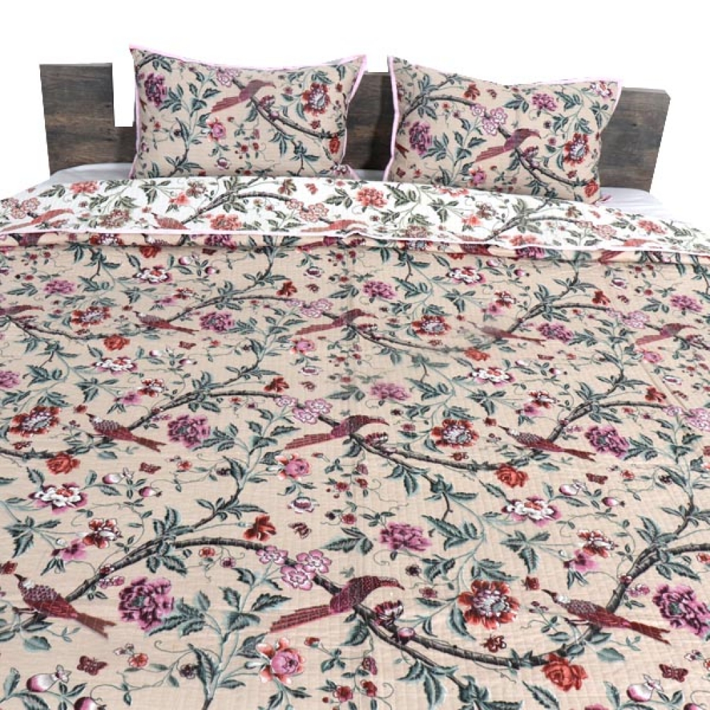 HANDMADE INDIAN PURE COTTON DESIGNER QUILTED