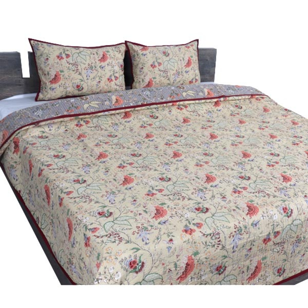 HANDMADE INDIAN PURE COTTON DESIGNER QUILTED