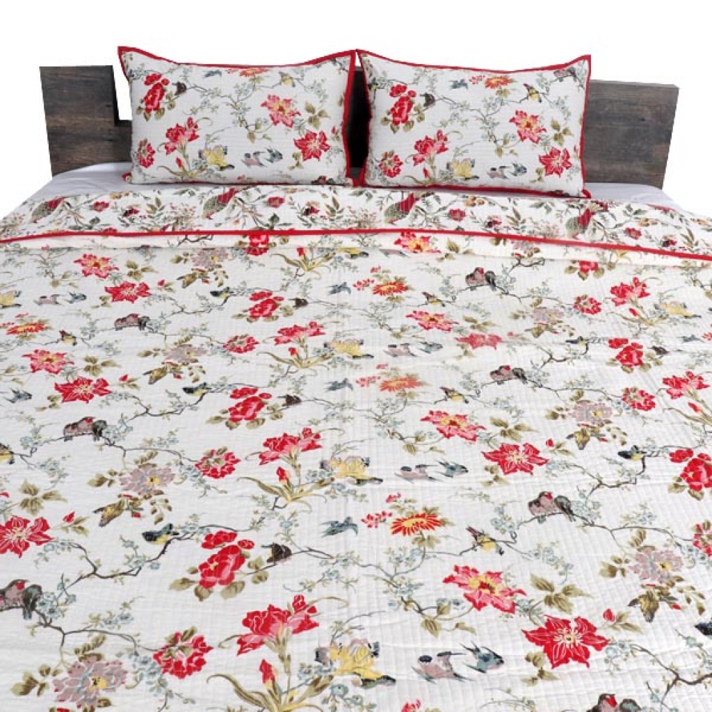 HANDMADE INDIAN PURE COTTON DESIGNER QUILTED