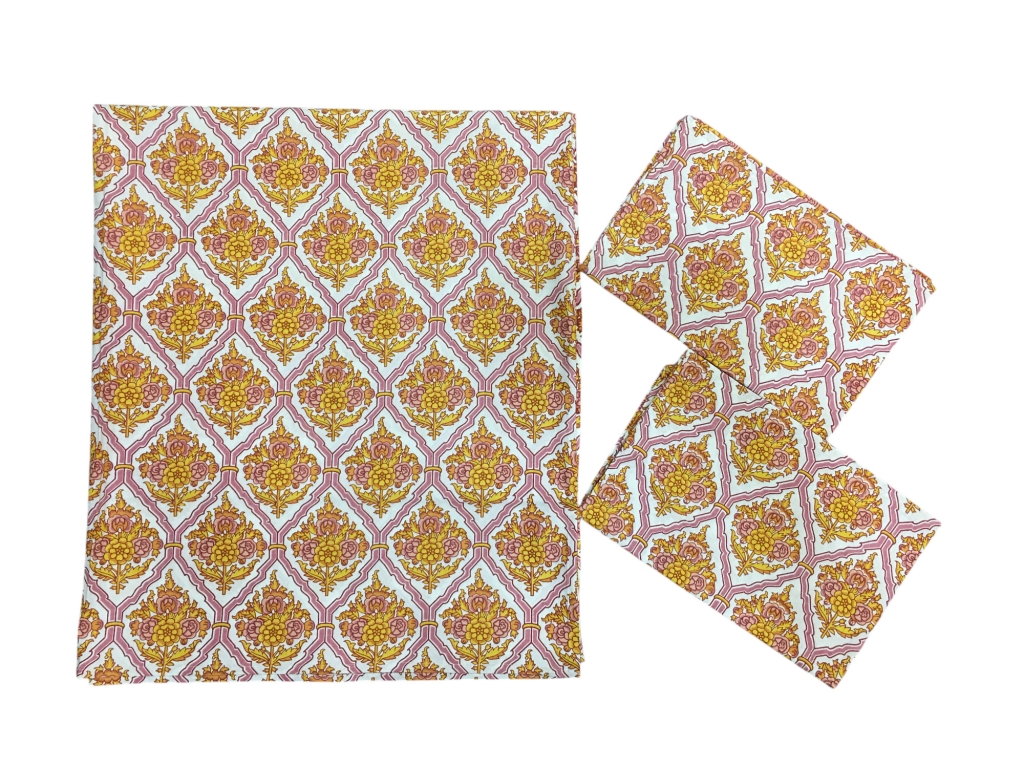 COTTON SCREEN PRINTED PAKHI BED SHEETS