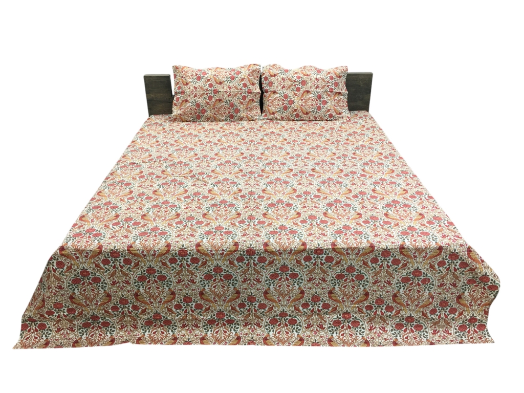 COTTON SCREEN PRINTED PAKHI BED SHEETS