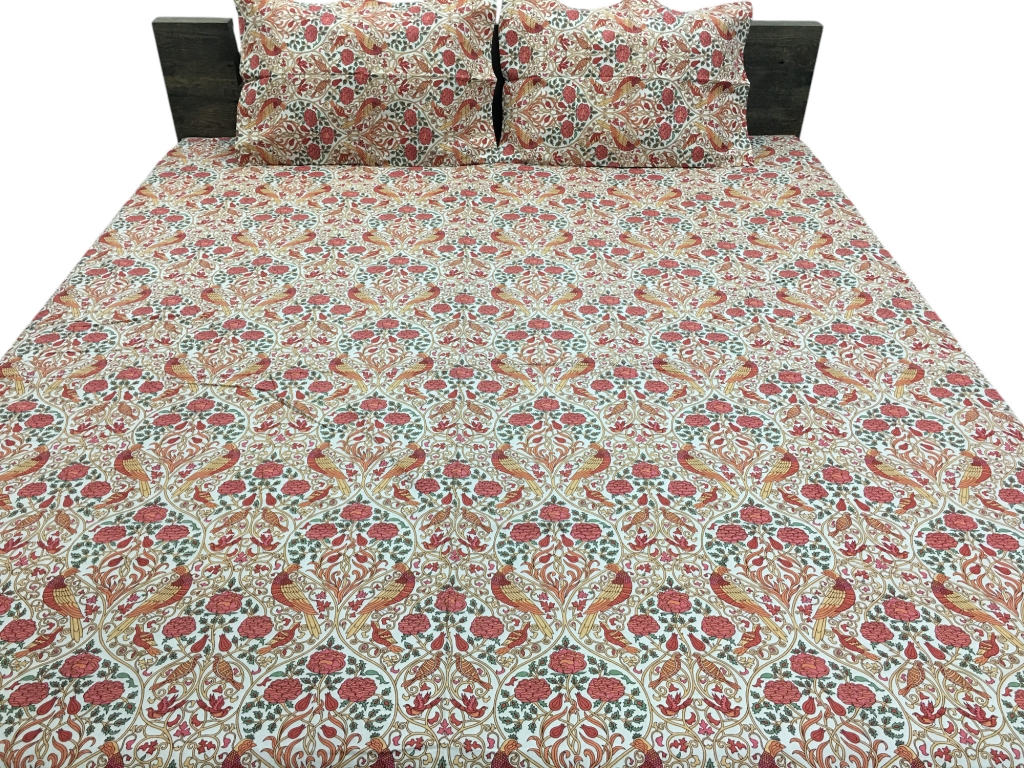 COTTON SCREEN PRINTED PAKHI BED SHEETS