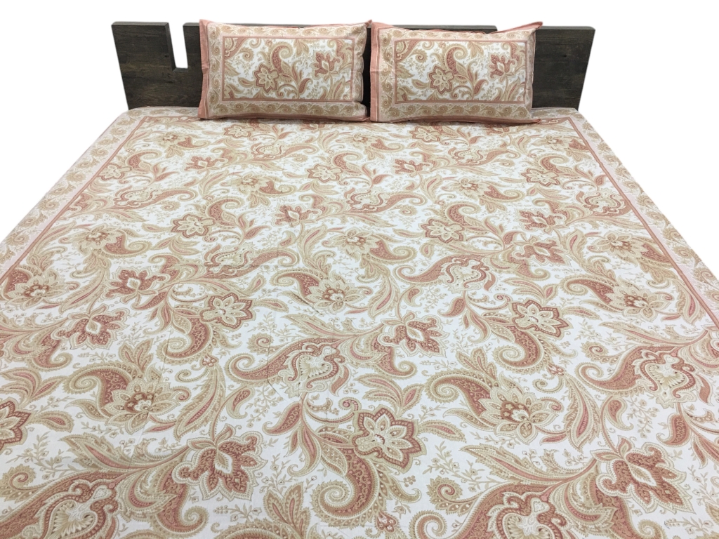 COTTON SCREEN PRINTED PAKHI BED SHEETS