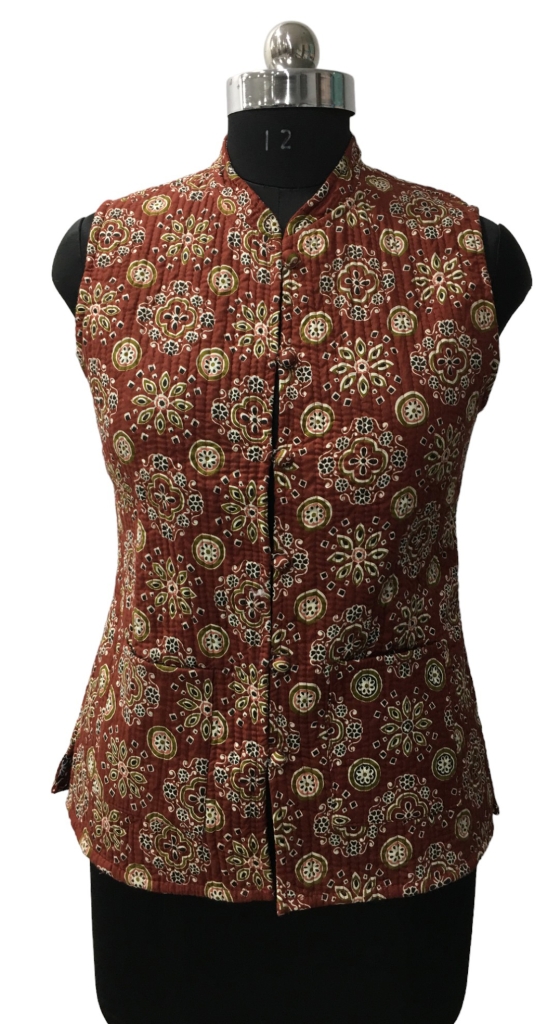 COTTON QUILTED WEST JACKET