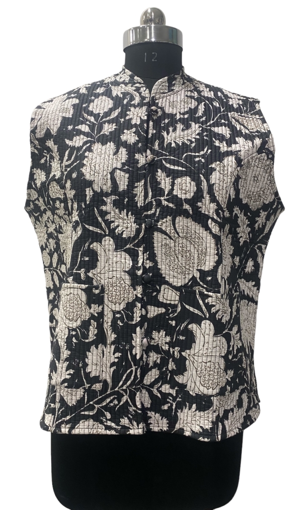 COTTON QUILTED WEST JACKET