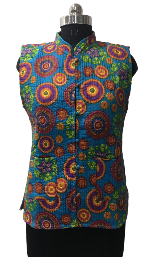 COTTON QUILTED SLEEVELESS JACKETS