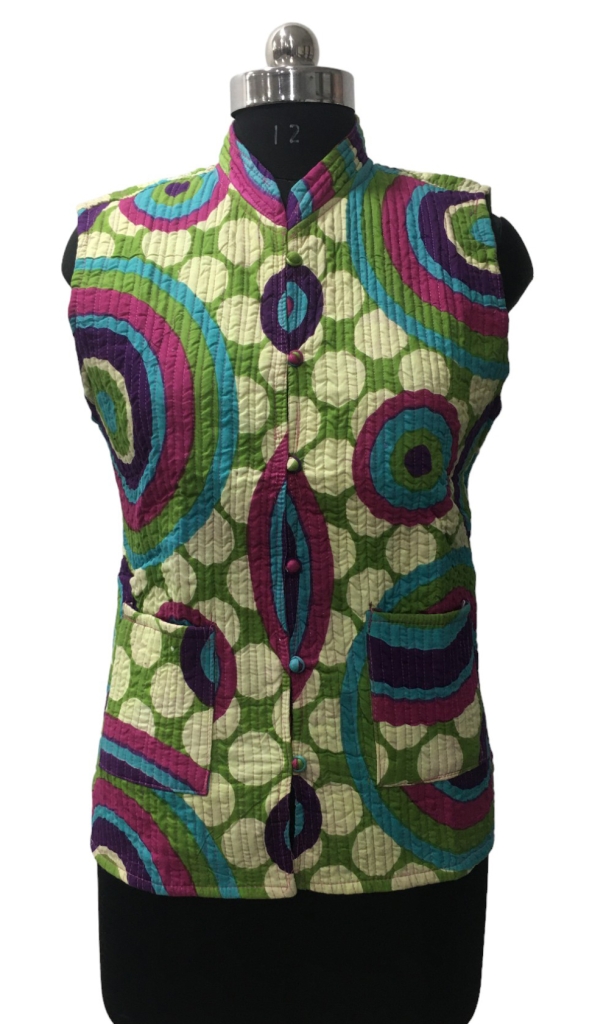 COTTON QUILTED SLEEVELESS JACKETS