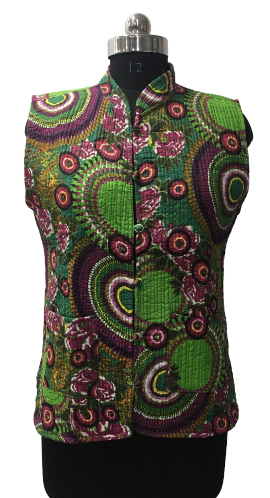 COTTON QUILTED SLEEVELESS JACKETS