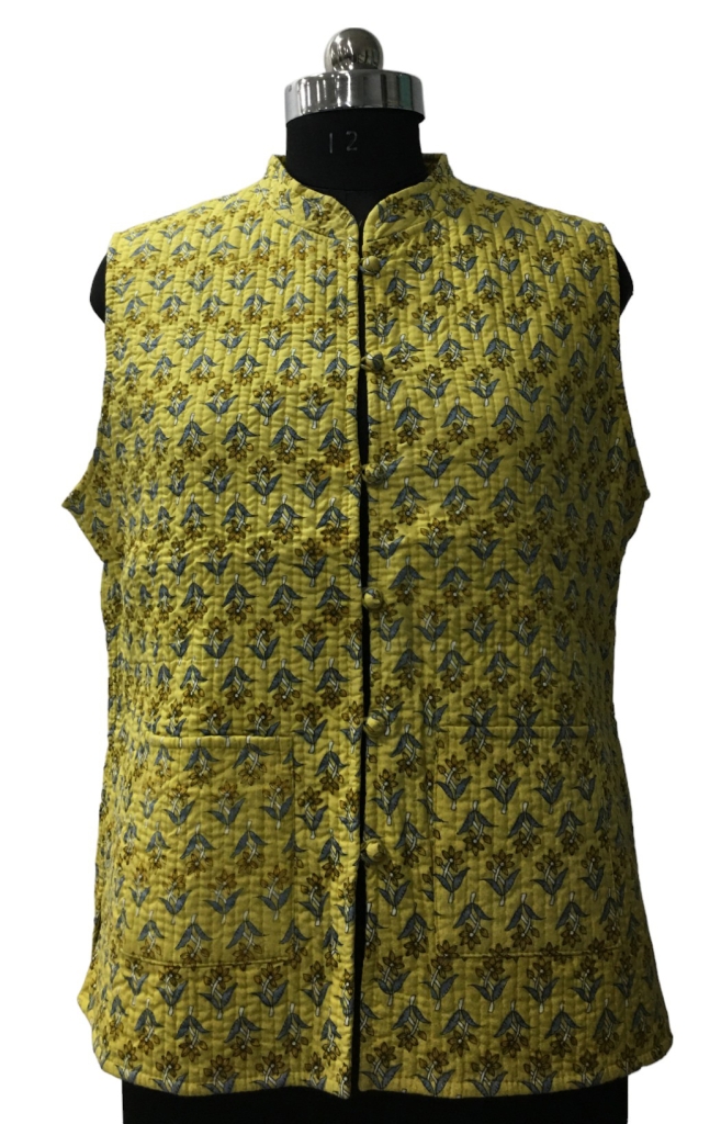 COTTON QUILTED SLEEVELESS JACKETS