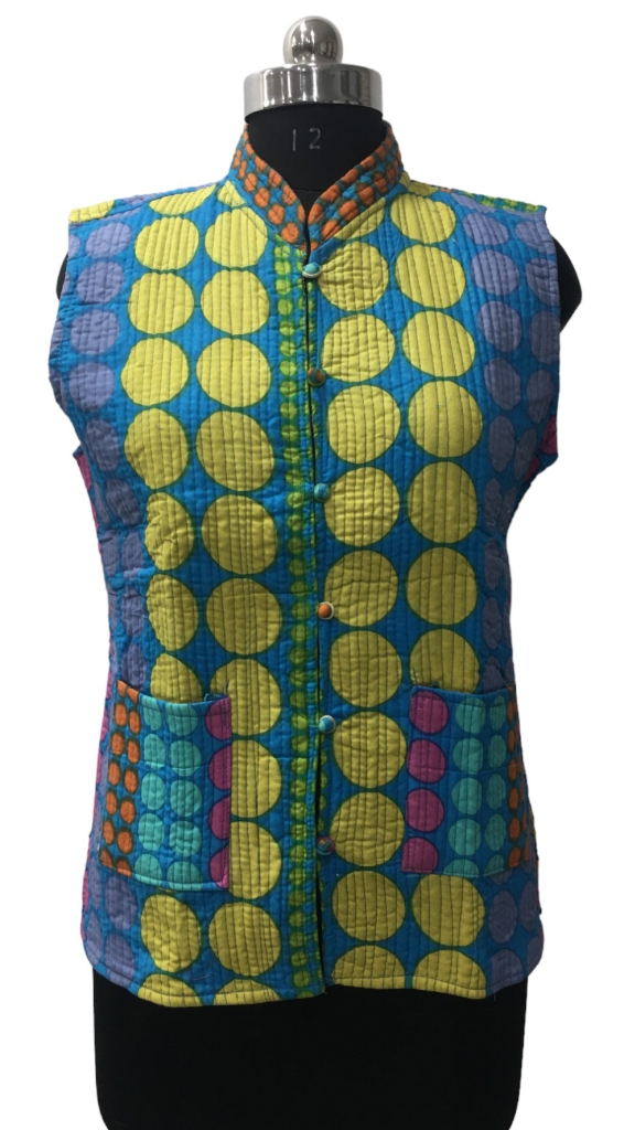 COTTON QUILTED SLEEVELESS JACKETS