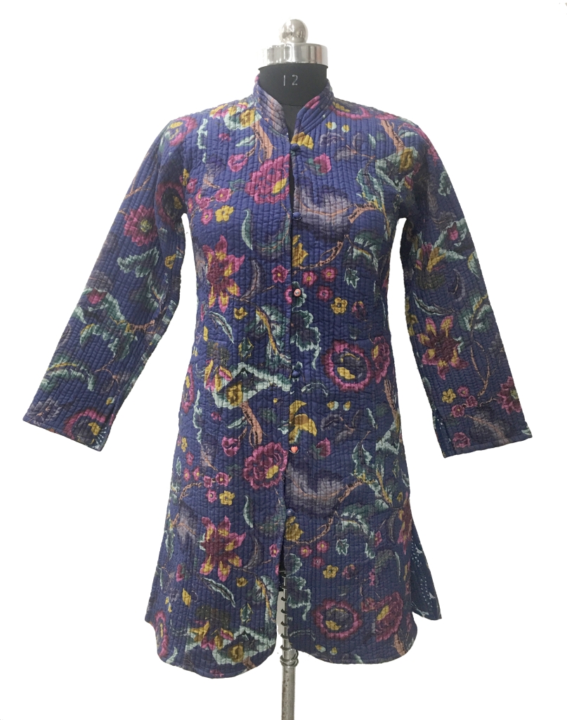 COTTON QUILTED LONG COAT