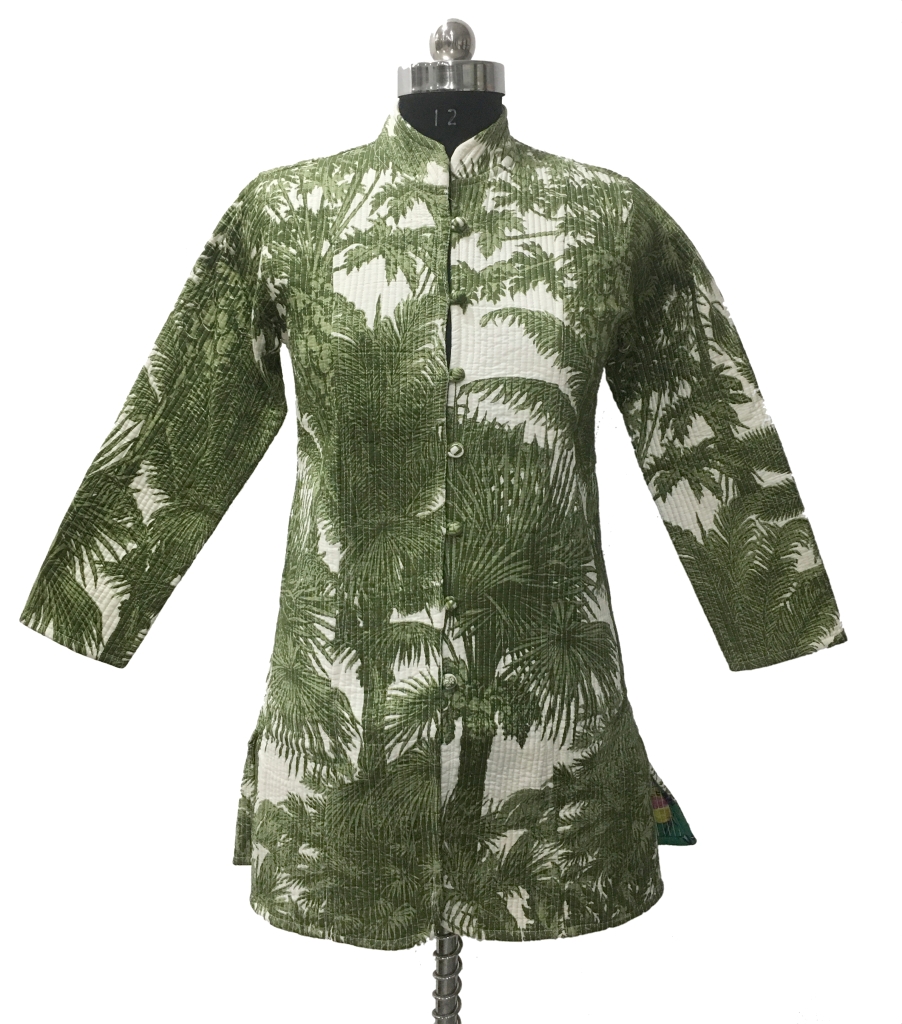 COTTON QUILTED LONG COAT