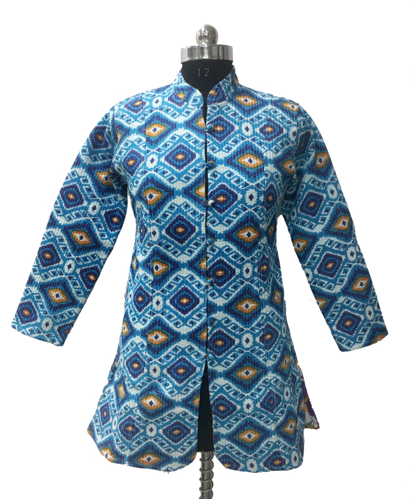 COTTON QUILTED LONG COAT