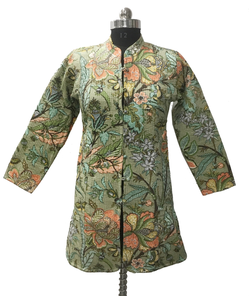 COTTON QUILTED LONG COAT