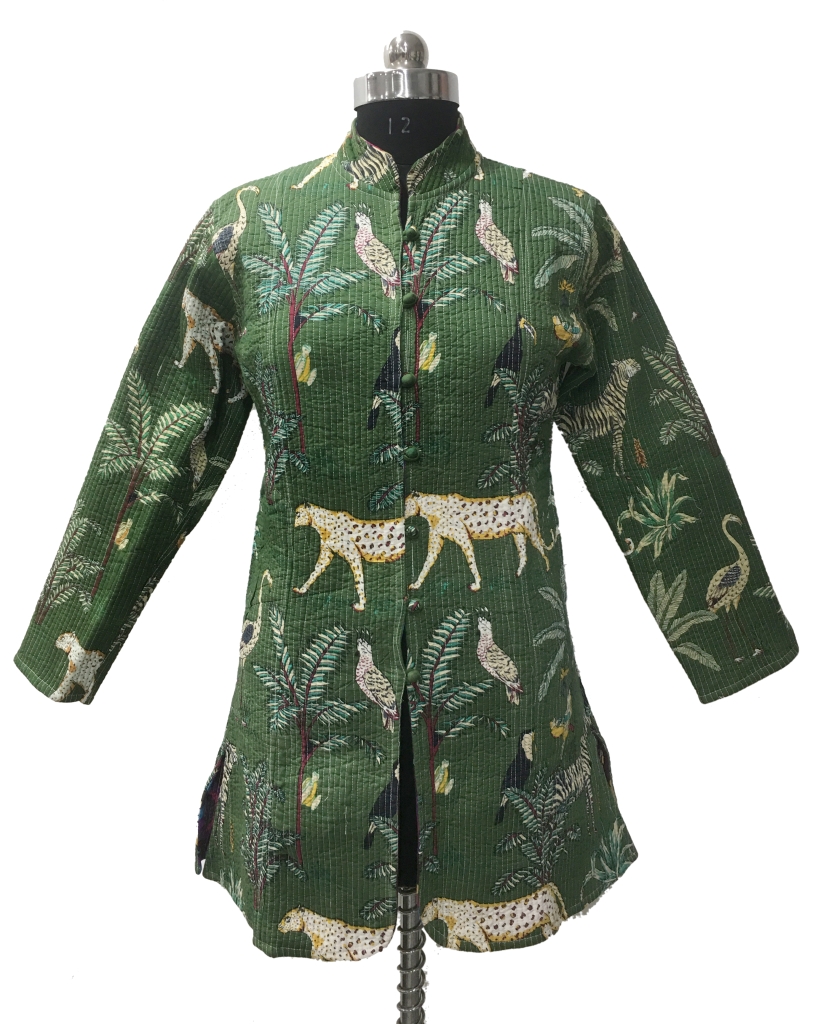 COTTON QUILTED LONG COAT