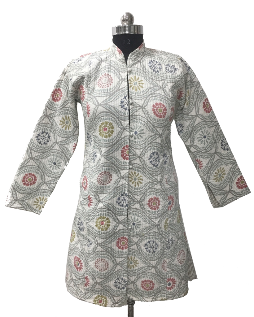 COTTON QUILTED LONG JACKETS