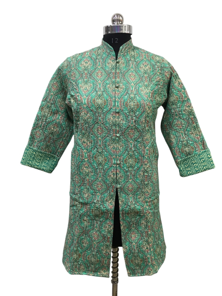 COTTON QUILTED LADIES LONG JACKETS