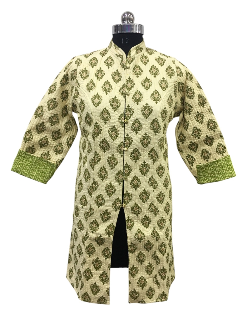 COTTON QUILTED LONG JACKETS